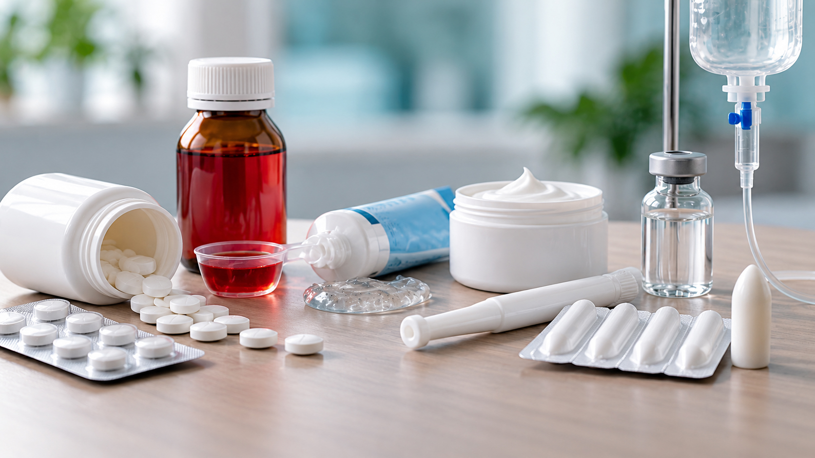 اشکال دارویی مختلف داروی مترونیدازول